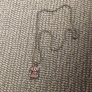 Cute sparkly dog necklace